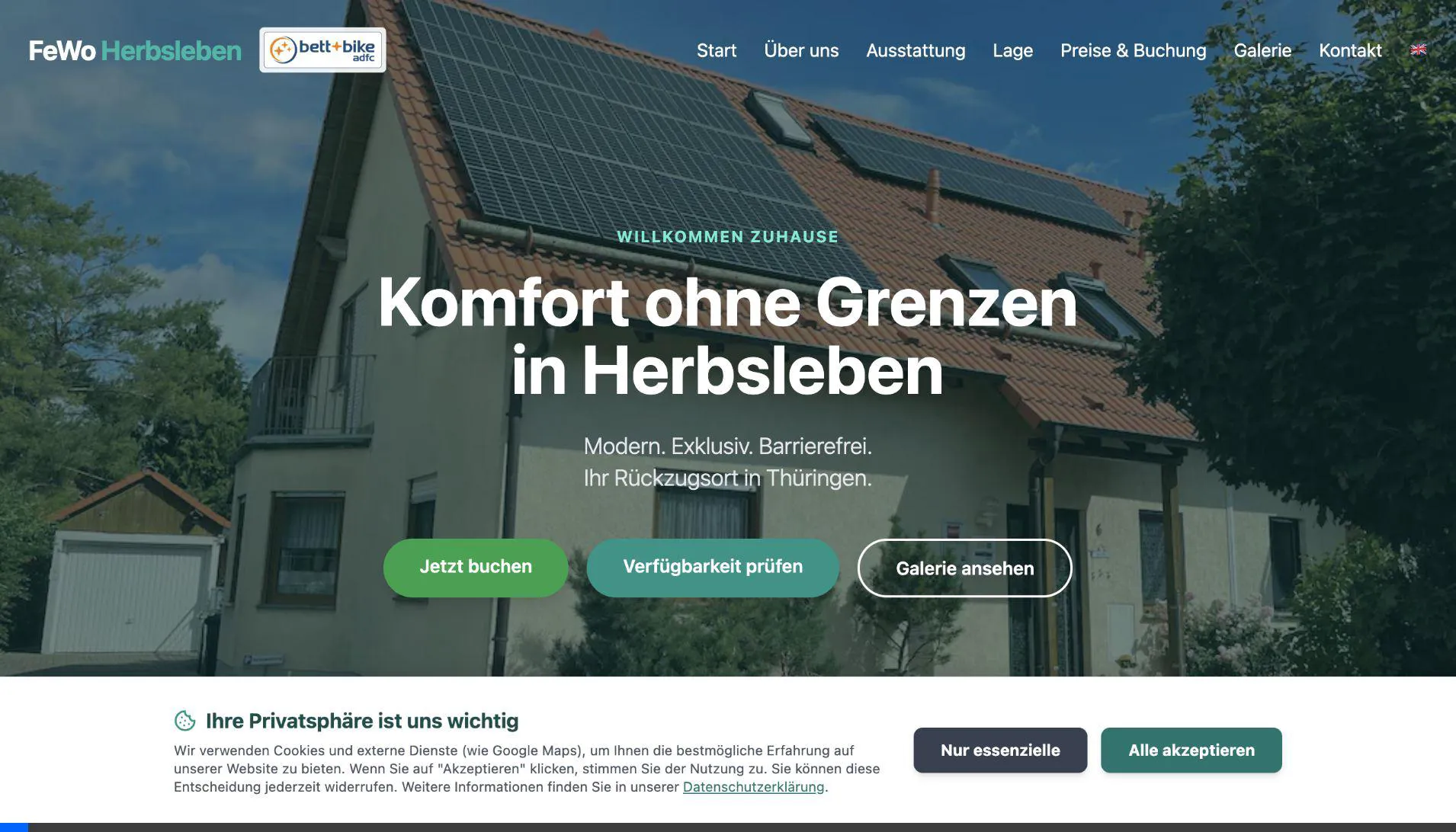 FeWo Herbsleben Website
