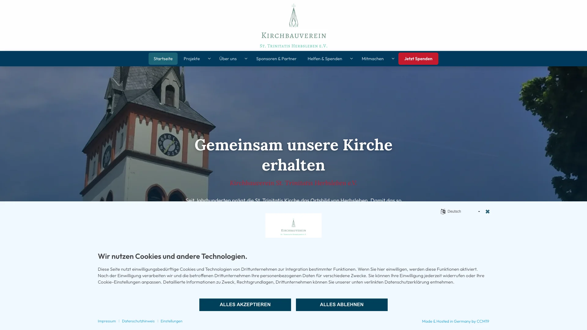 Zustand Nachher: Live unter kirchbauverein-herbsleben.de